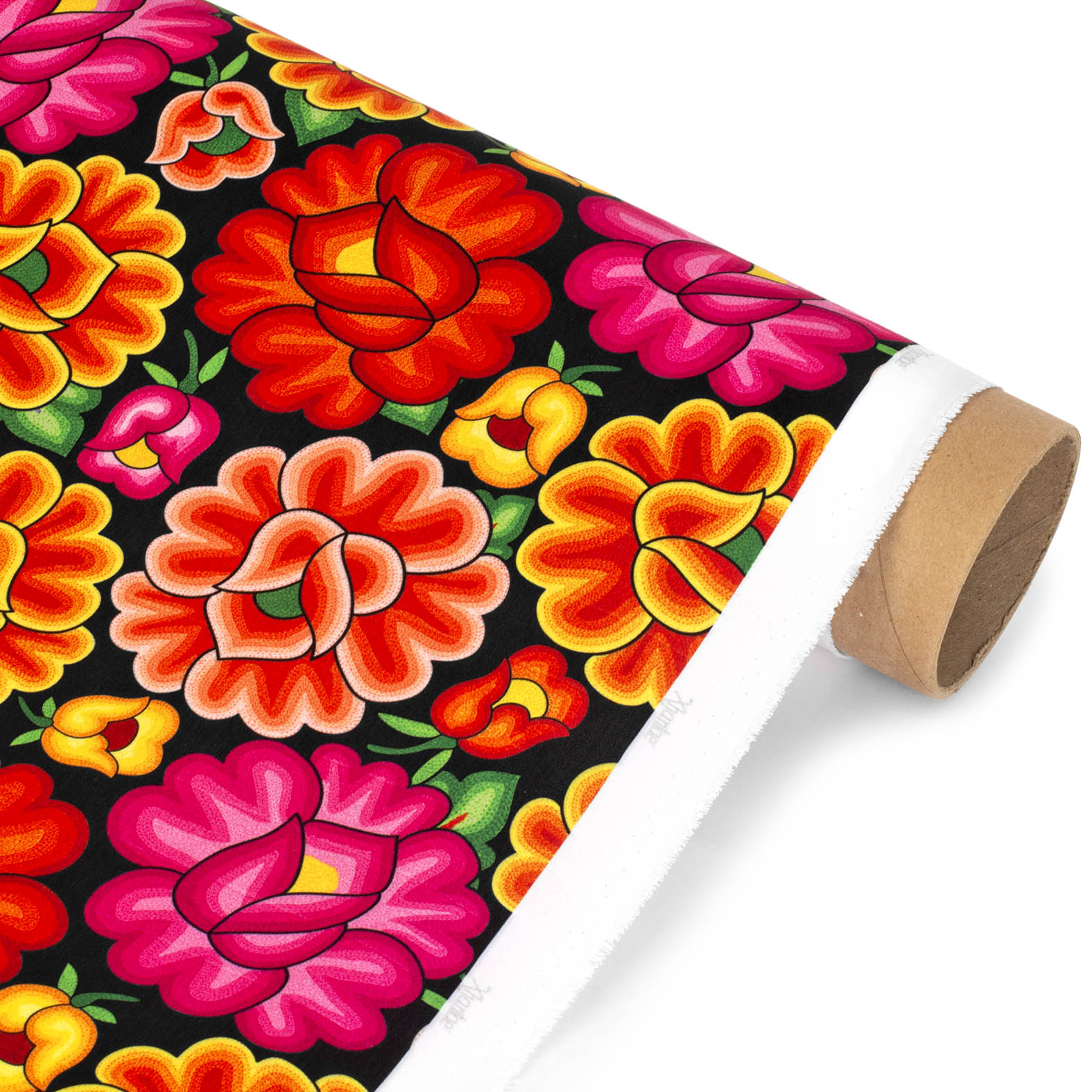 TELA TIPO SEDA DISEÑO 1001 FLORAL CHIC X METRO