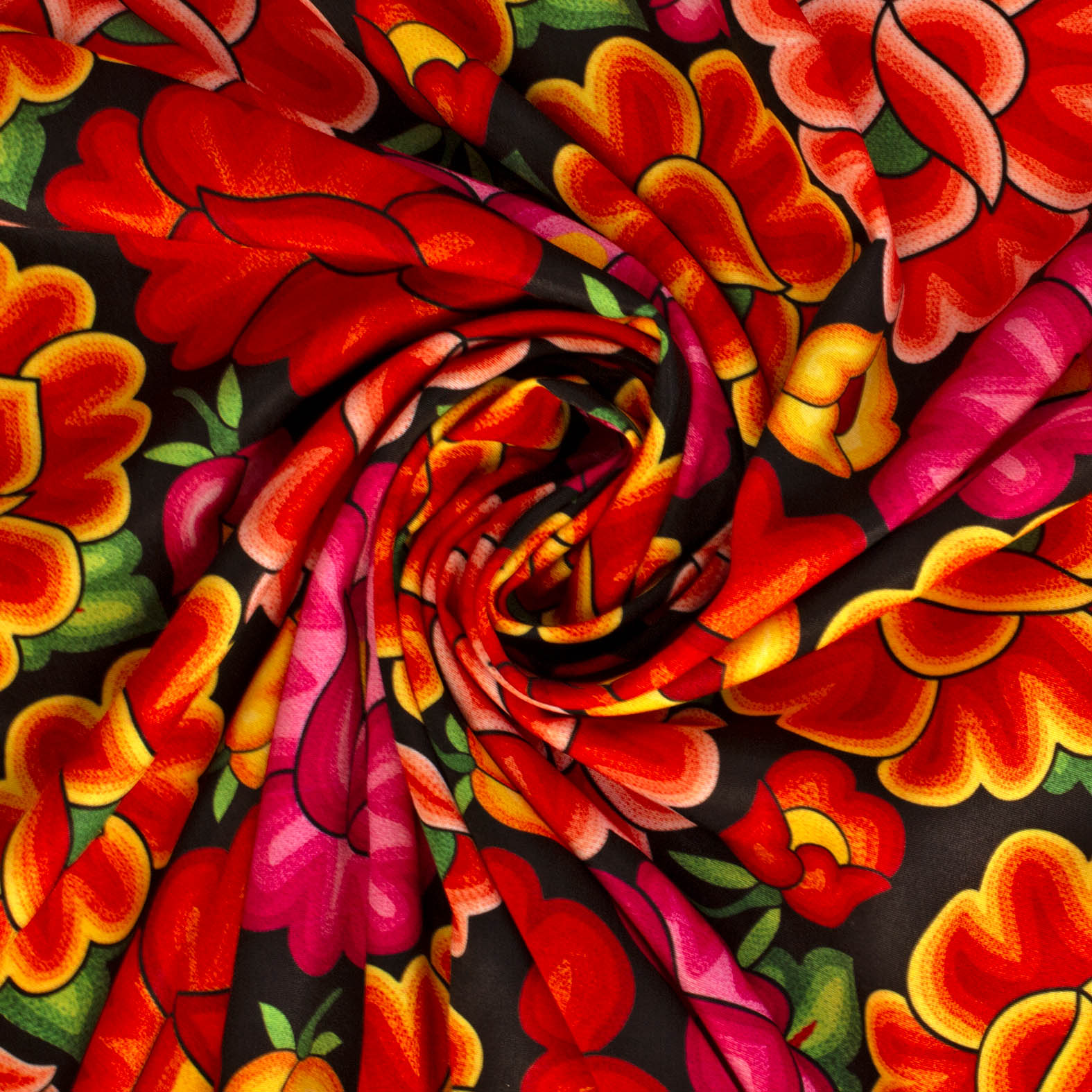 TELA TIPO SEDA DISEÑO 1001 FLORAL CHIC X METRO