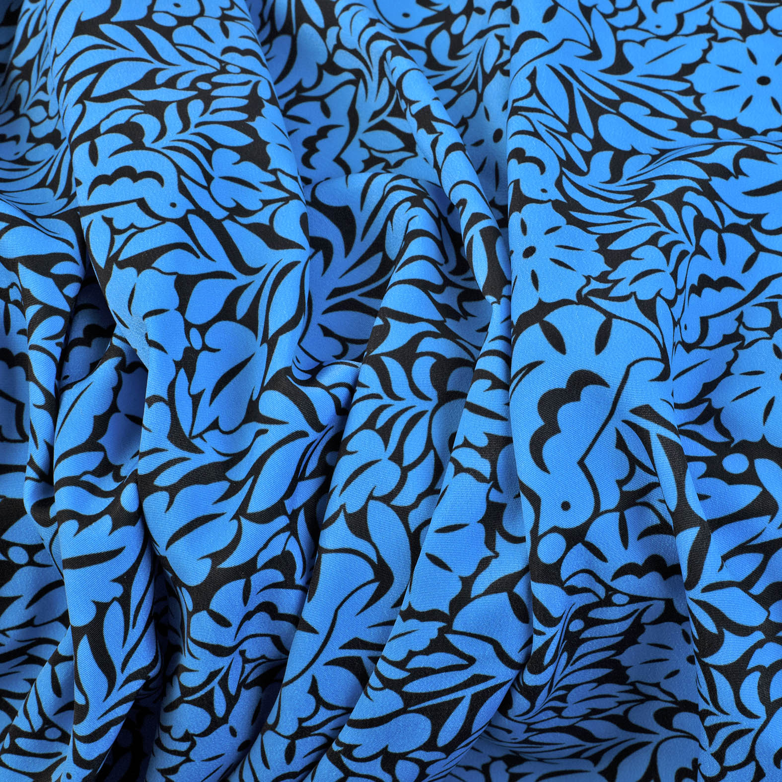 TELA TIPO SEDA DISEÑO JALAPA AZUL X METRO