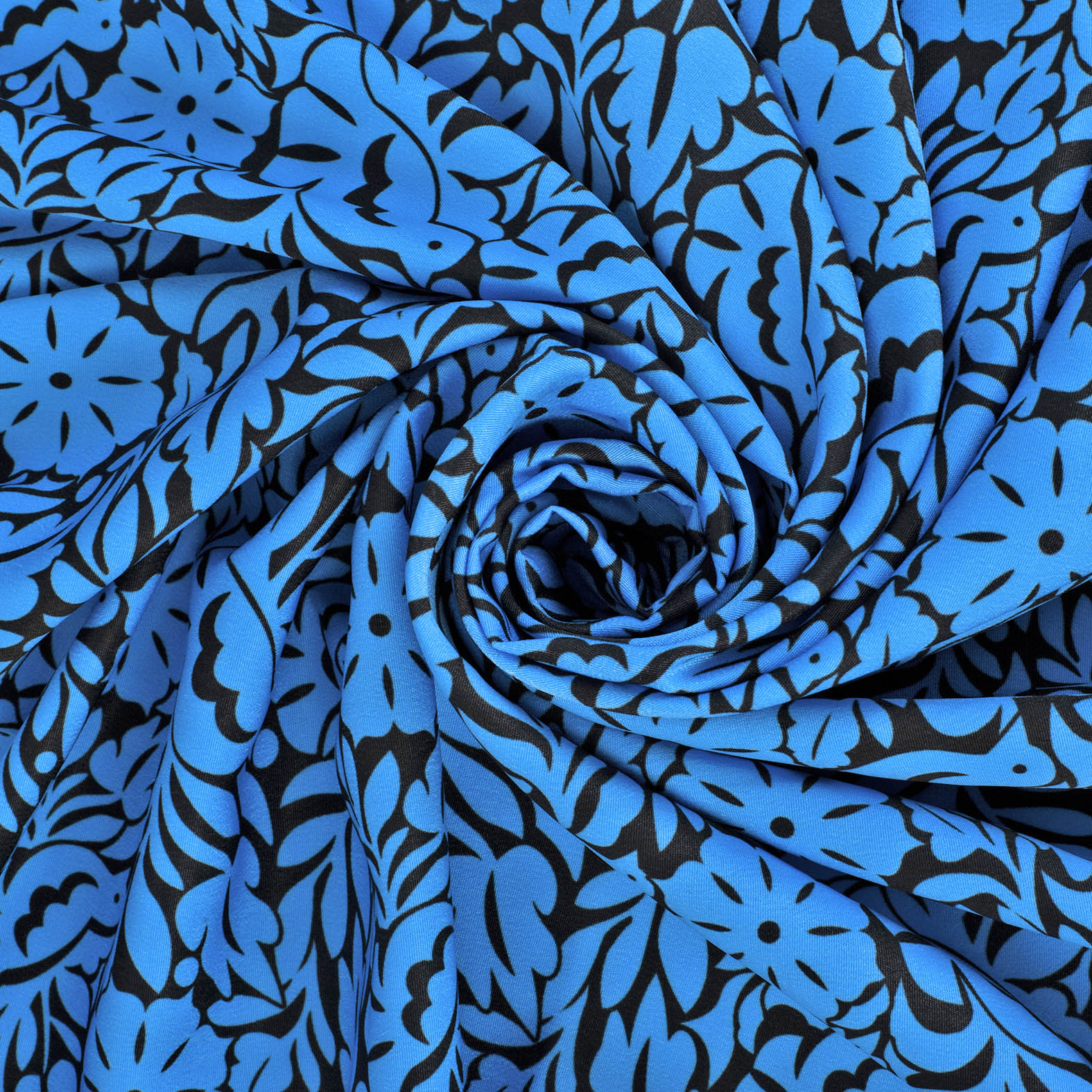 TELA TIPO SEDA DISEÑO JALAPA AZUL X METRO