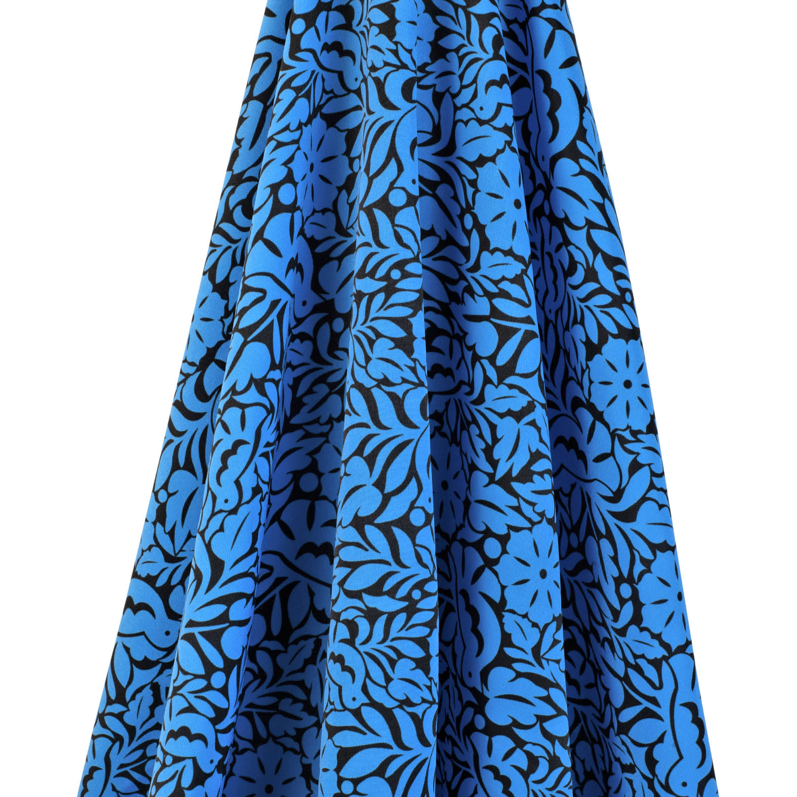 TELA TIPO SEDA DISEÑO JALAPA AZUL X METRO