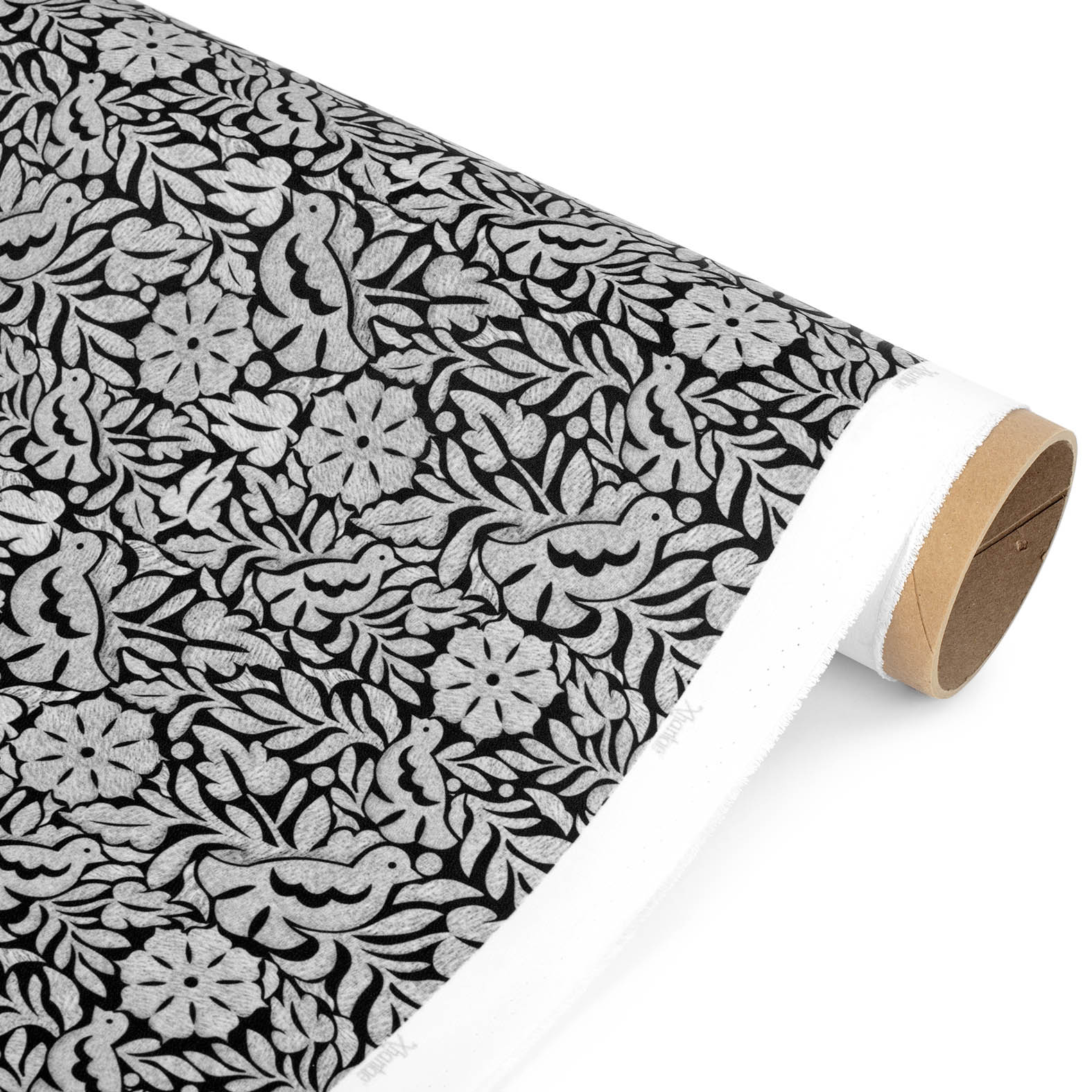 TELA TIPO SEDA DISEÑO JALAPA GRIS X METRO