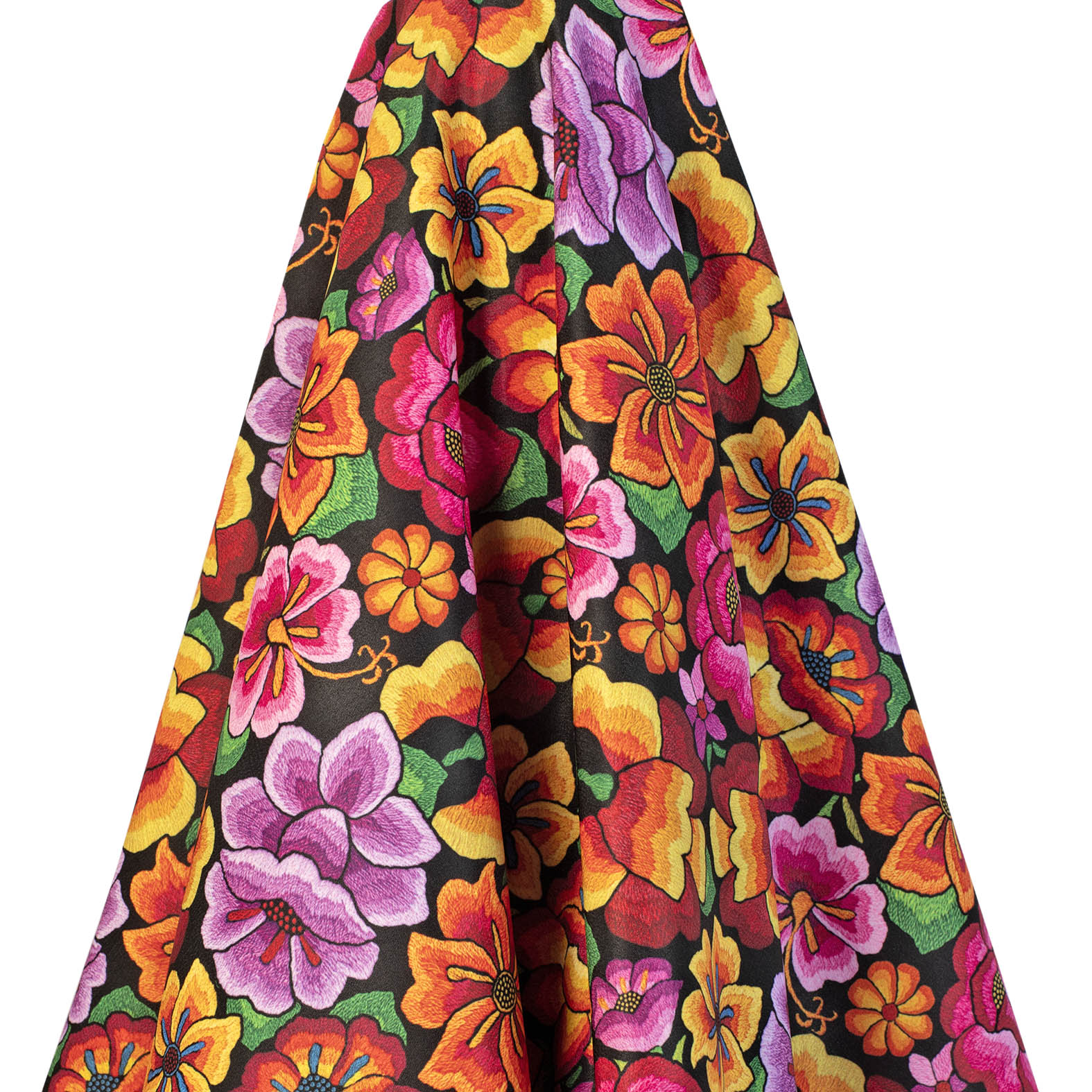 TELA TIPO SEDA DISEÑO 2005 FLORAL X METRO