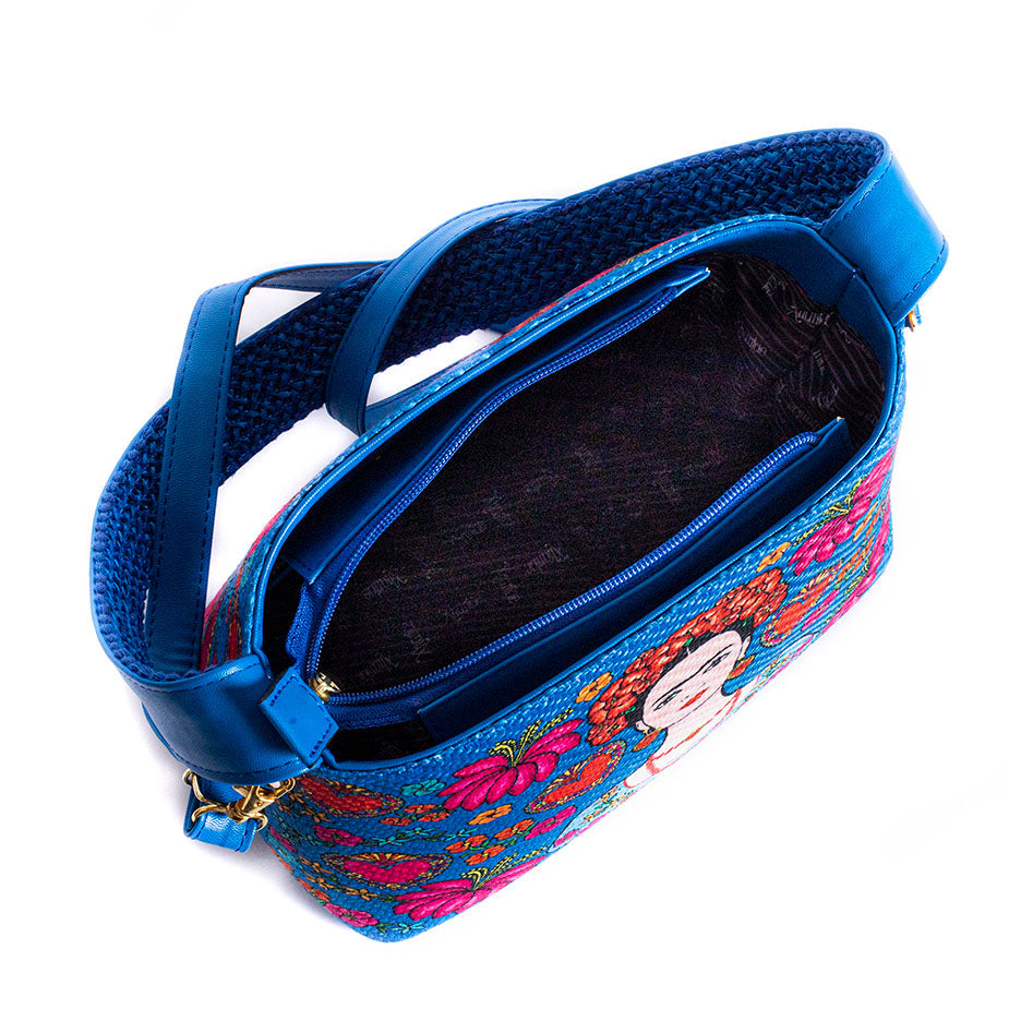 BOLSA YAMI DISEÑO OAXAQUEÑA F/AZUL