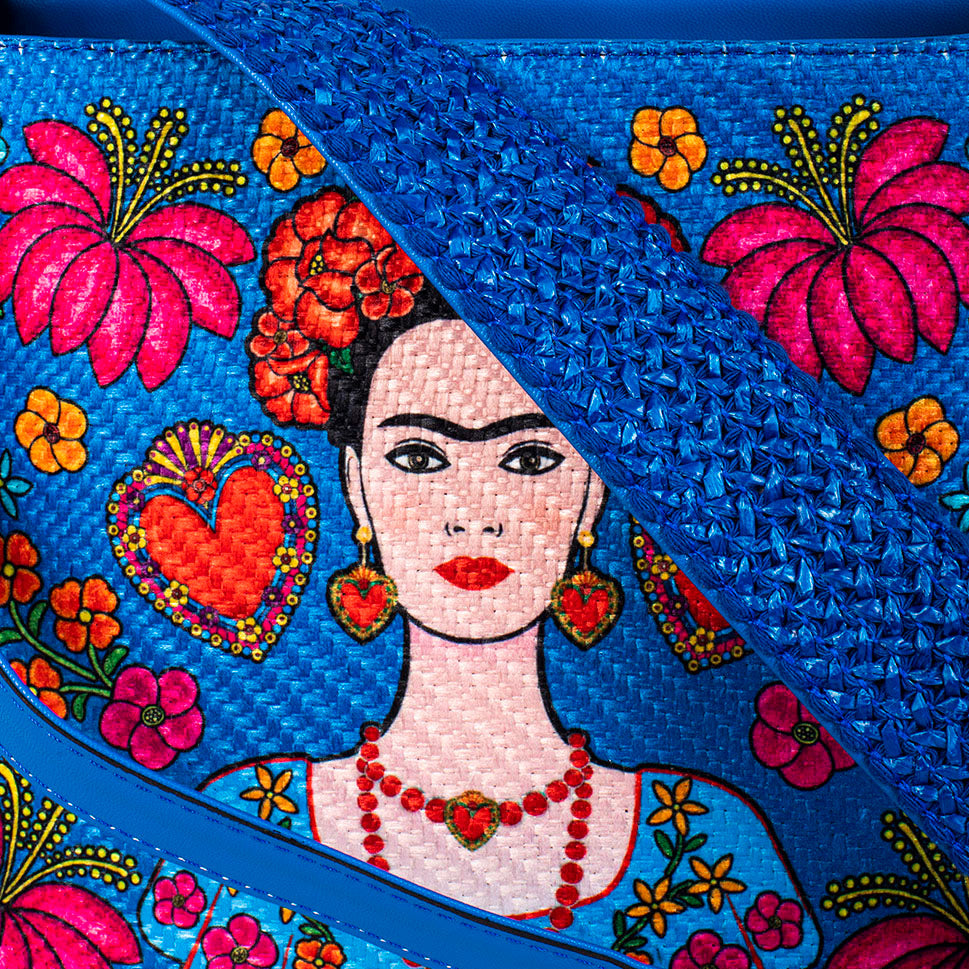 BOLSA YAMI DISEÑO OAXAQUEÑA F/AZUL