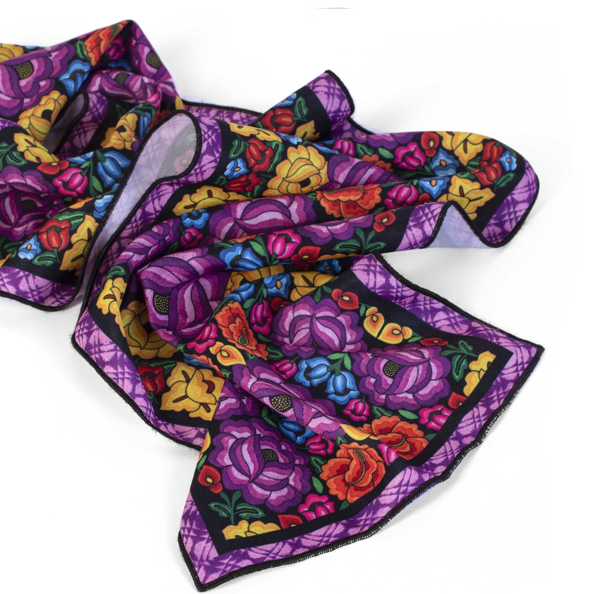 MASCADA 98x20 MINI FLOR VIOLETA SEDA
