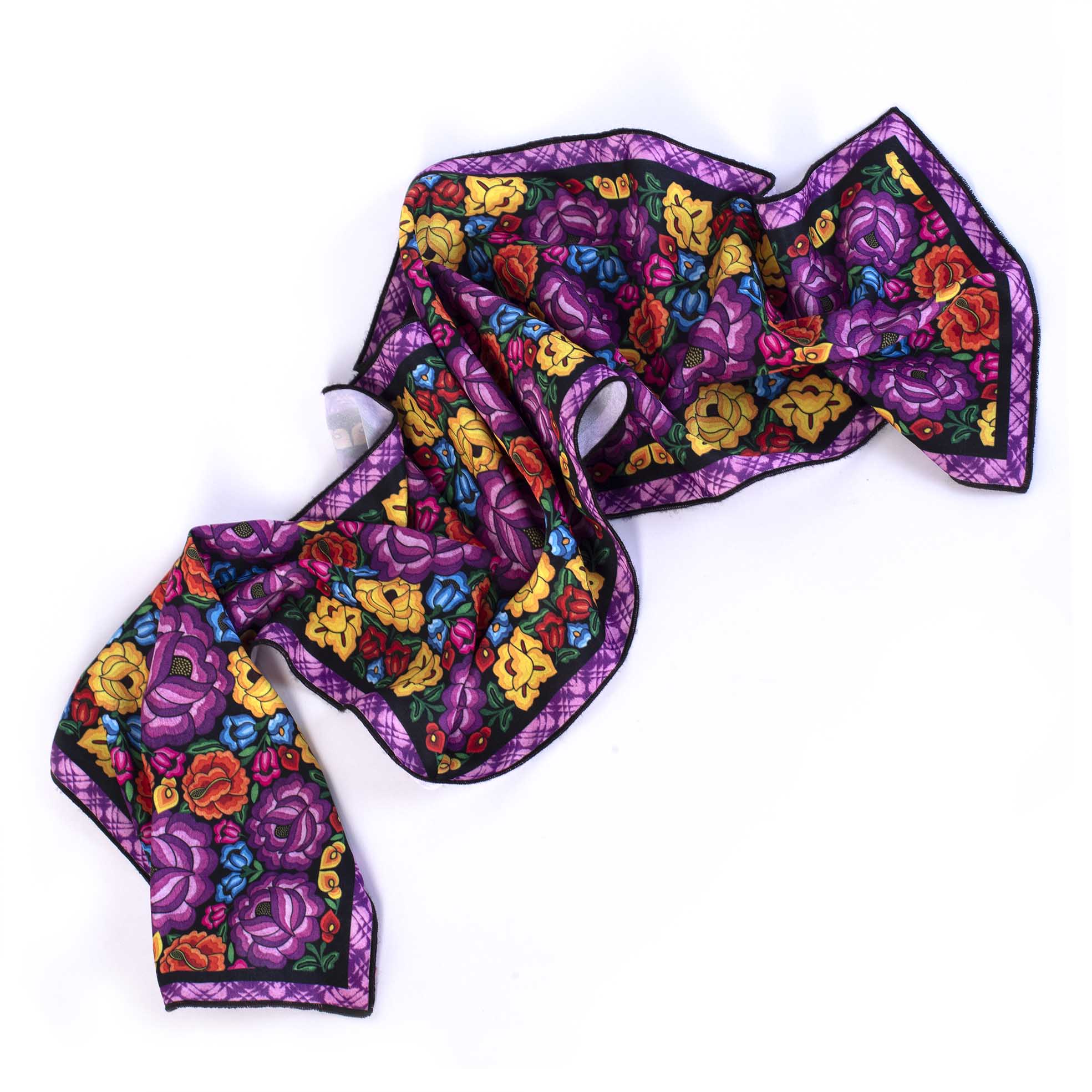MASCADA 98x20 MINI FLOR VIOLETA SEDA