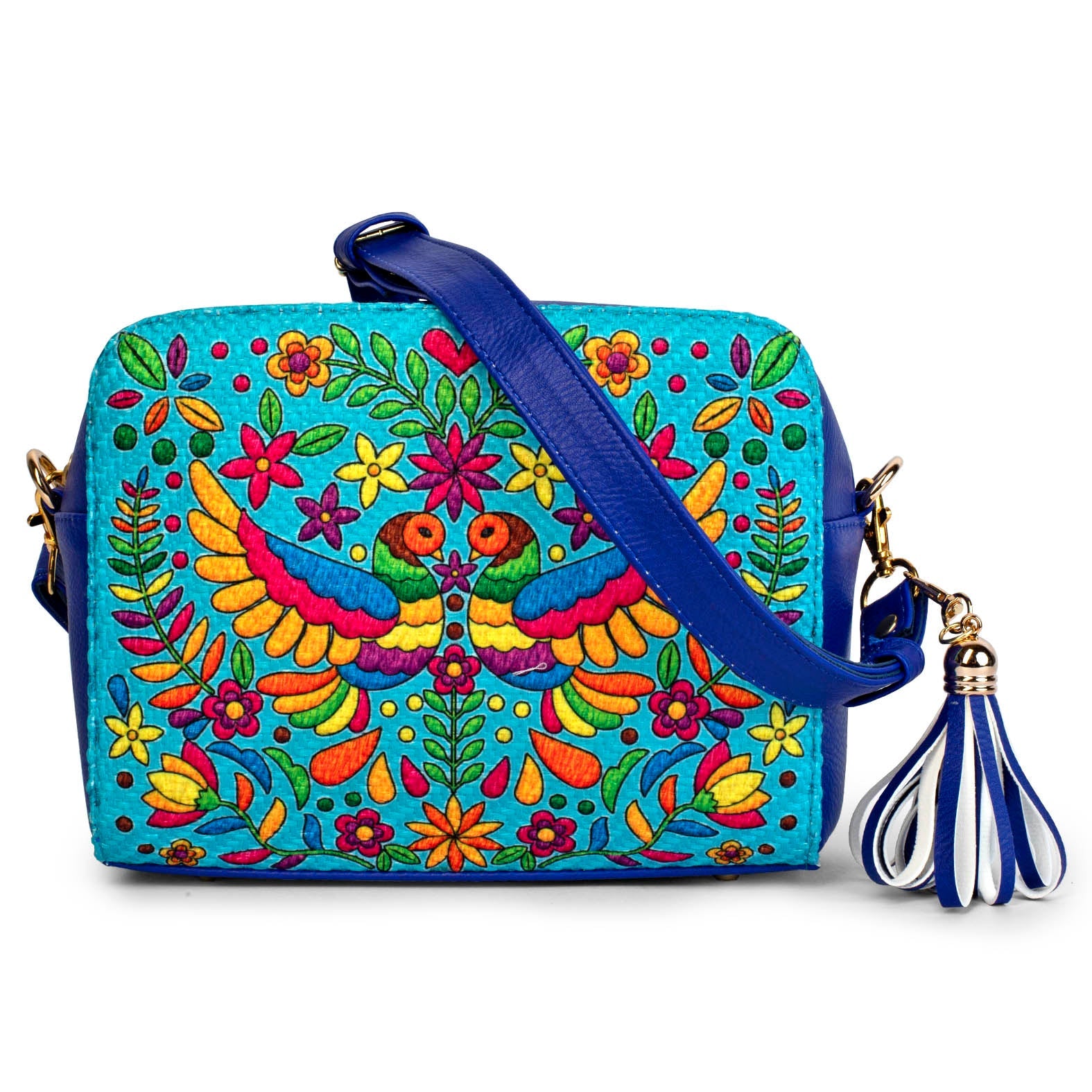 BANDOLERA CAROLINA GORRION / TURQUESA - AZUL