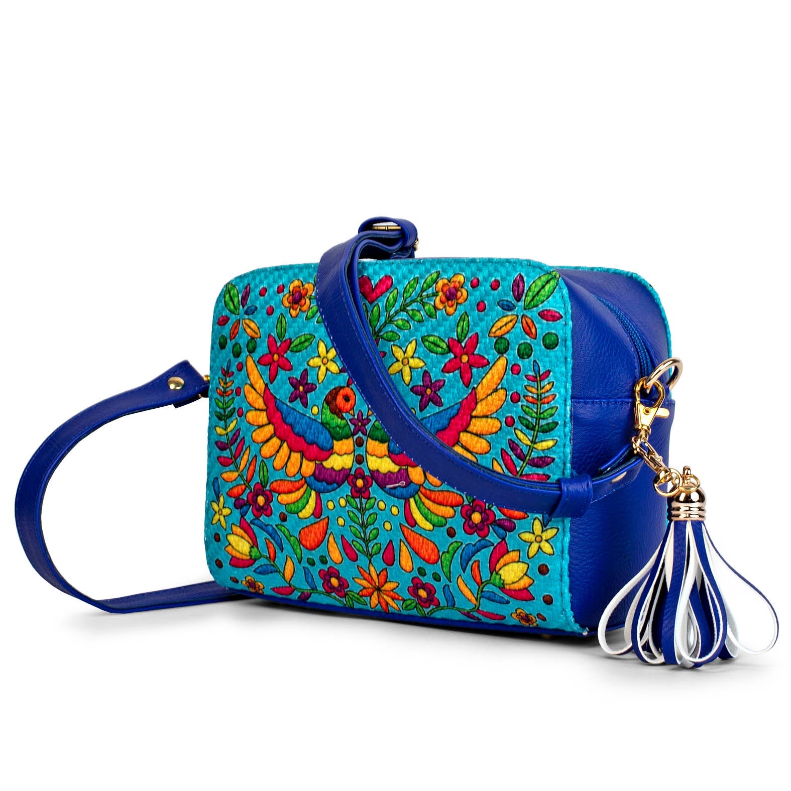 BANDOLERA CAROLINA GORRION / TURQUESA - AZUL