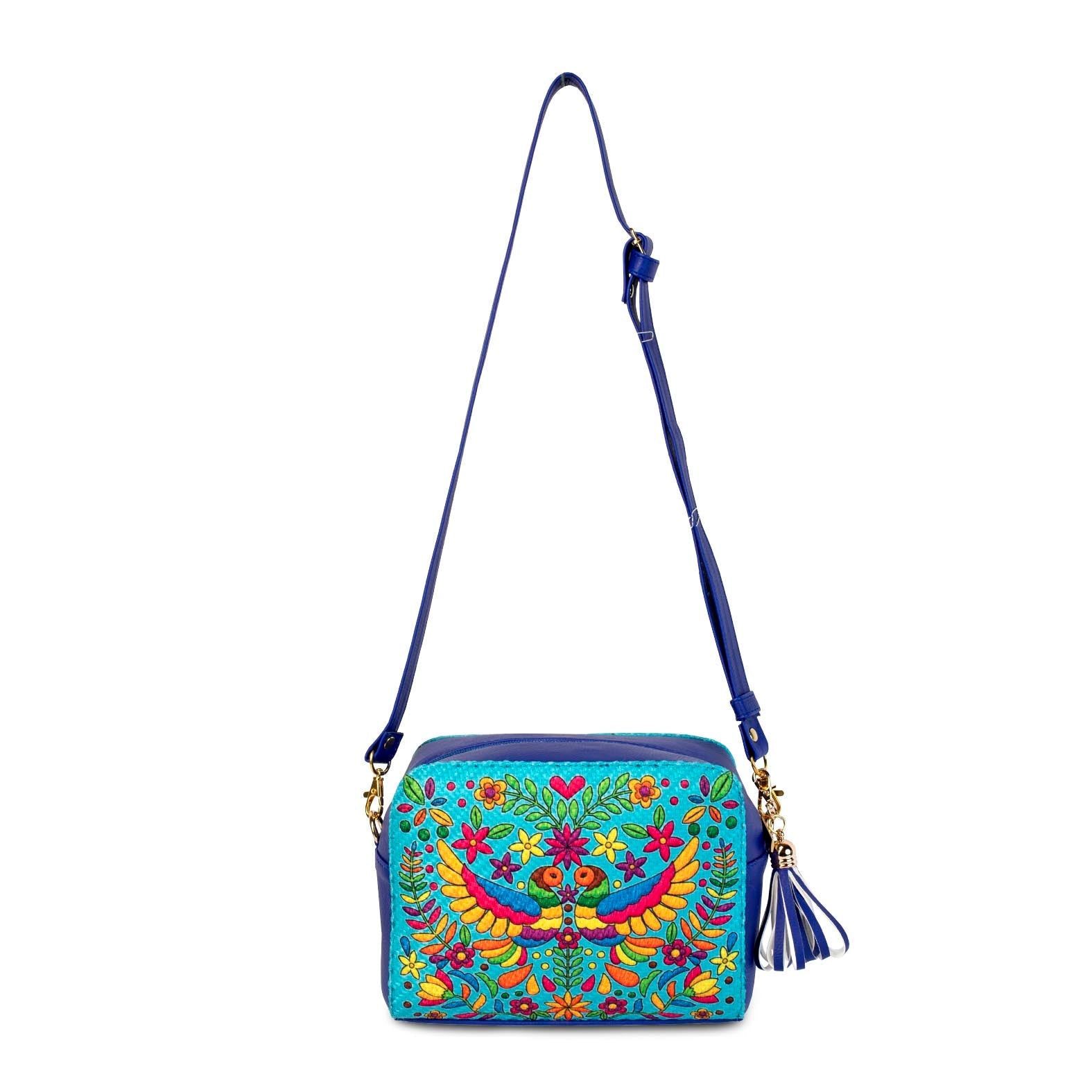 BANDOLERA CAROLINA GORRION / TURQUESA - AZUL