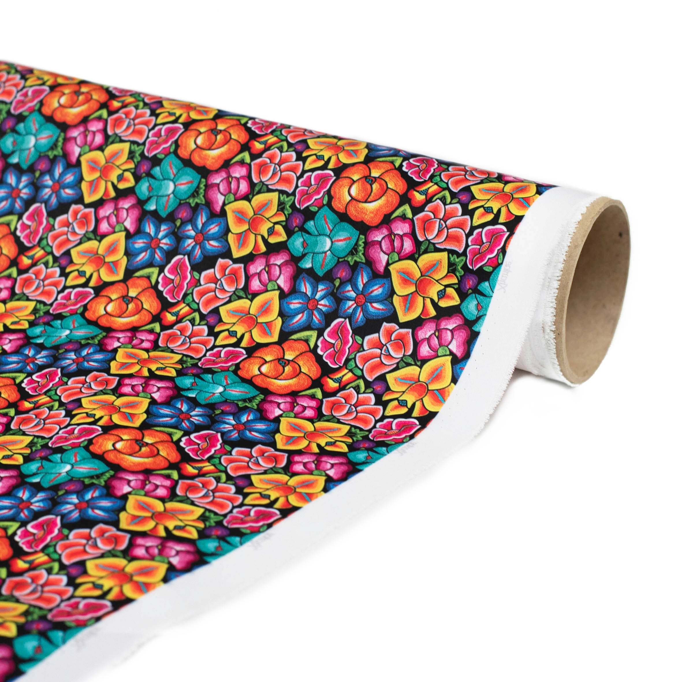 TELA TIPO SEDA 002 FLORAL X METRO