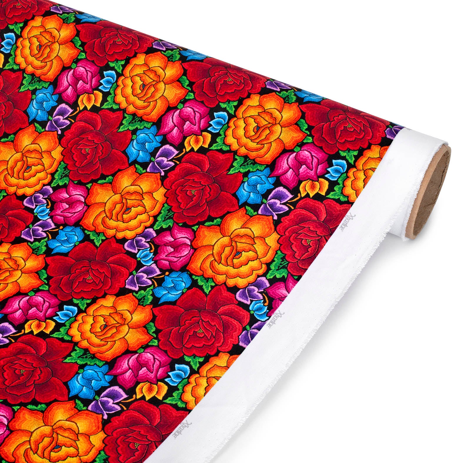 TELA TIPO SEDA DISEÑO 2008 FLORAL X METRO