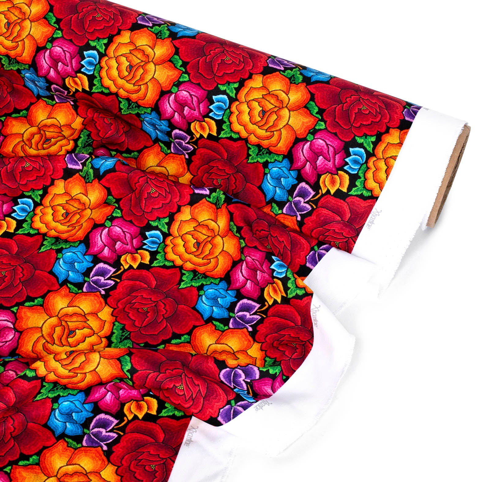 TELA TIPO SEDA DISEÑO 2008 FLORAL X METRO
