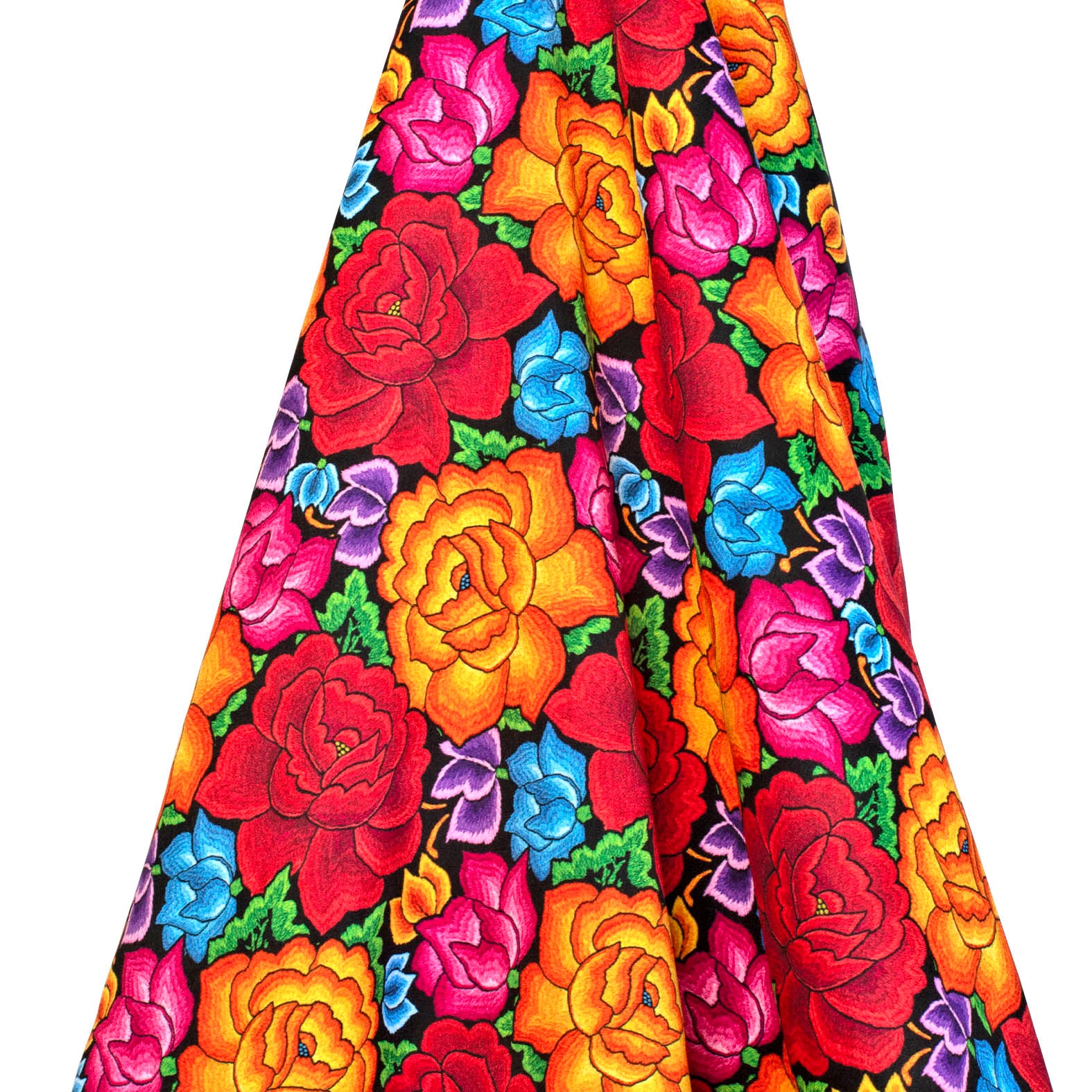 TELA TIPO SEDA DISEÑO 2008 FLORAL X METRO