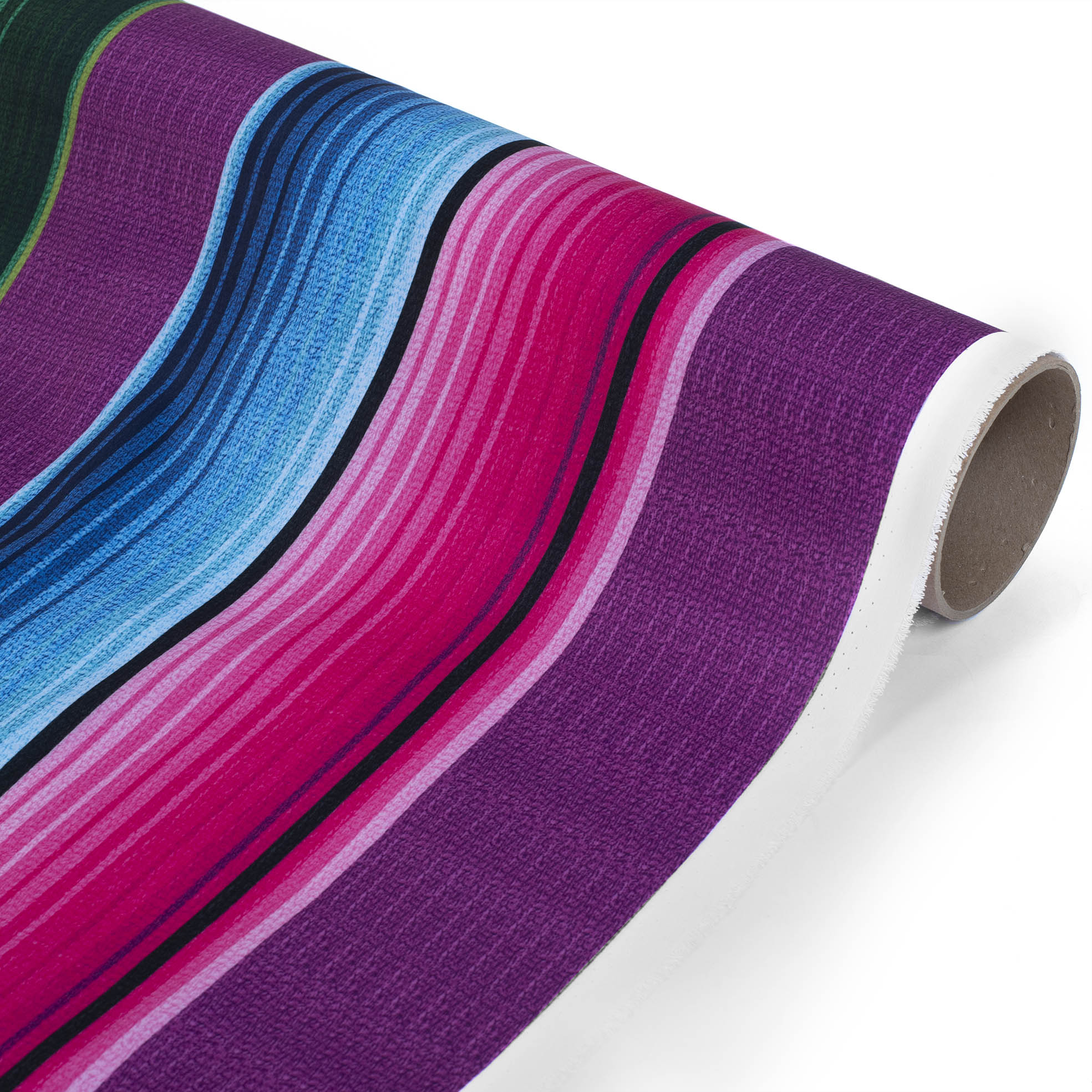 TELA TIPO SEDA DISEÑO ESTILO JORONGO VIOLETA X METRO