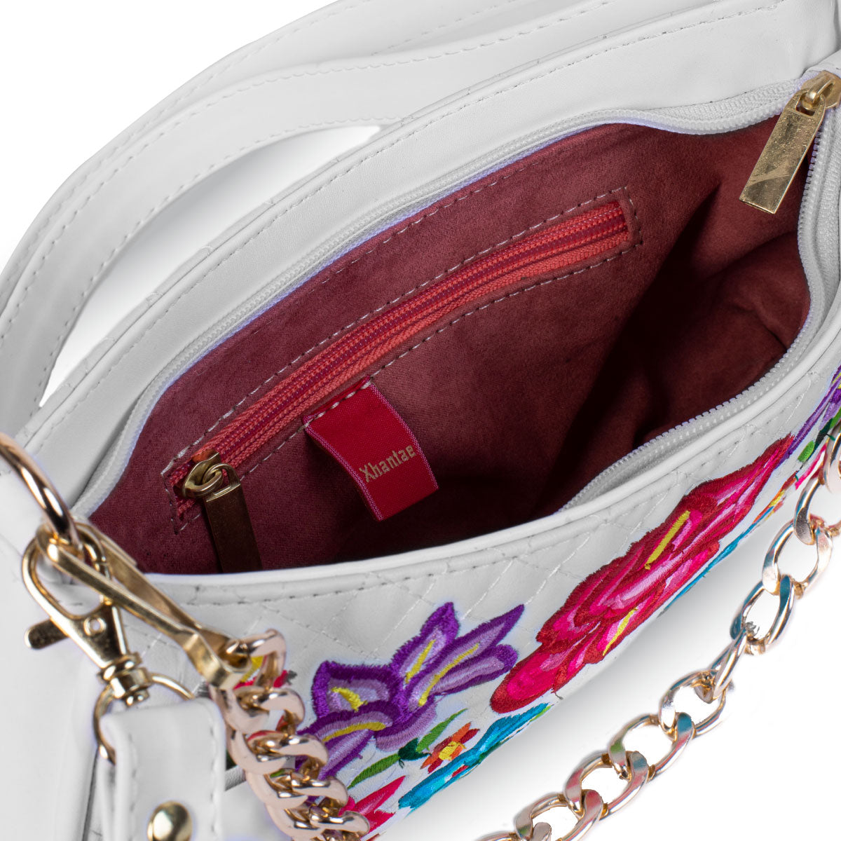 BOLSA PARIS BORD FLOR ISTMO BLANCO
