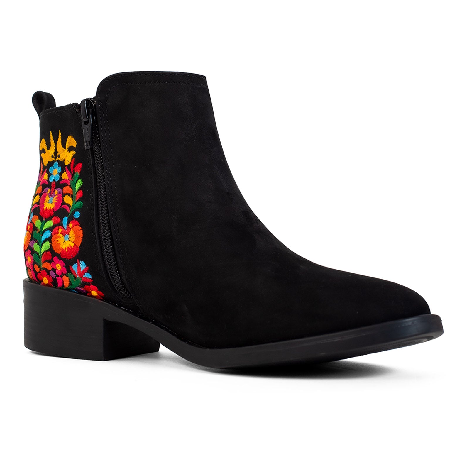 BOTIN YALI VALLES NEGRO BORDADO