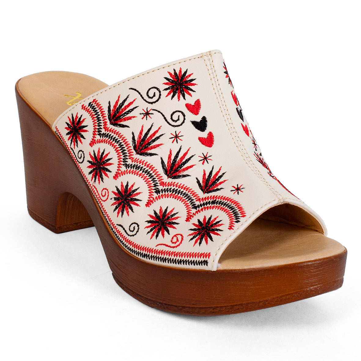 ZAPATO TAMARA MIXE LATTE BORDADO