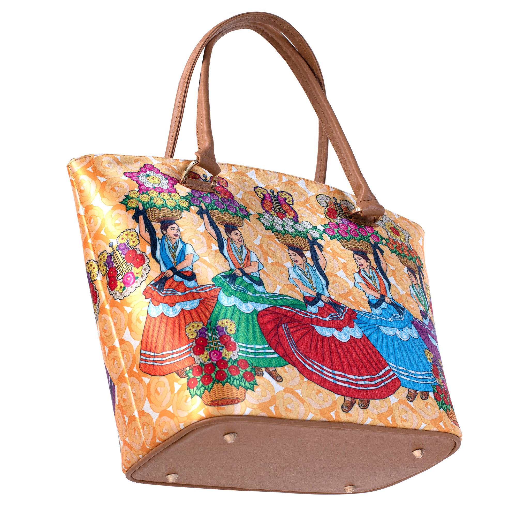 BOLSA TAMARA GDE TX CHINA OAXAQUEÑA CAMEL