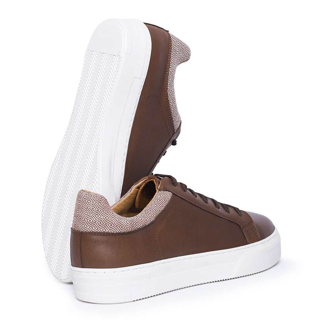 TENIS TLALOC ROMBOS COGNAC