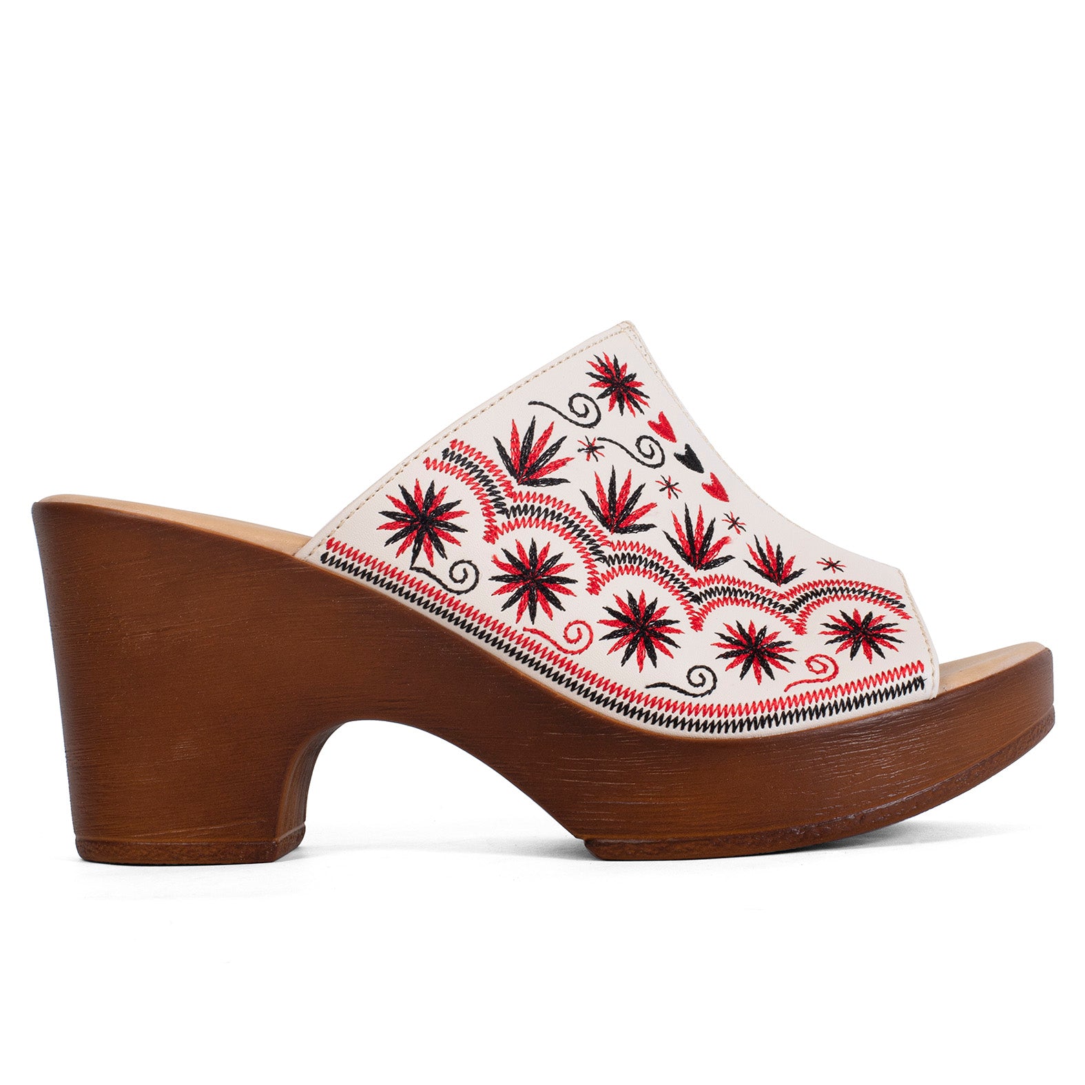 ZAPATO TAMARA MIXE LATTE BORDADO