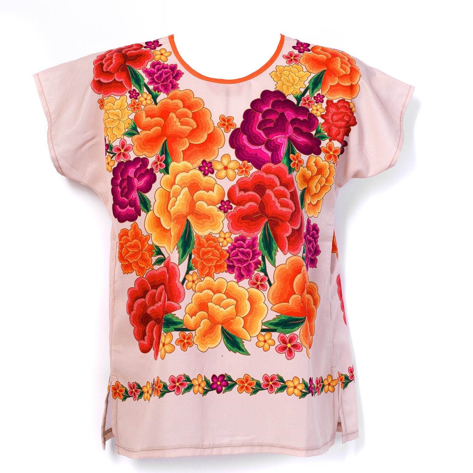 BLUSA HUIPIL ROSA NOVIEMBRE  F/NUDE