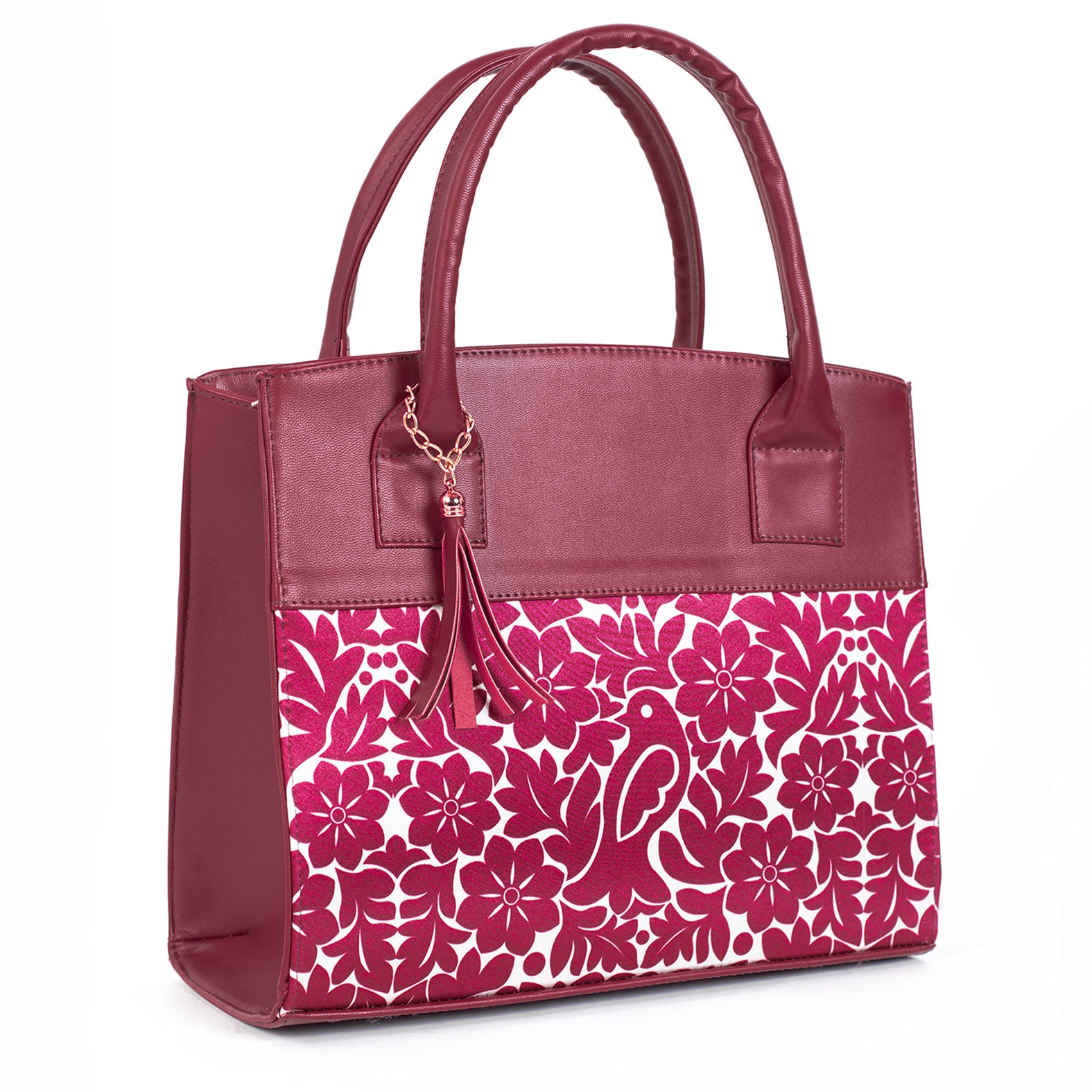 BOLSA CRISTY PALOMA VINO F/BEIGE