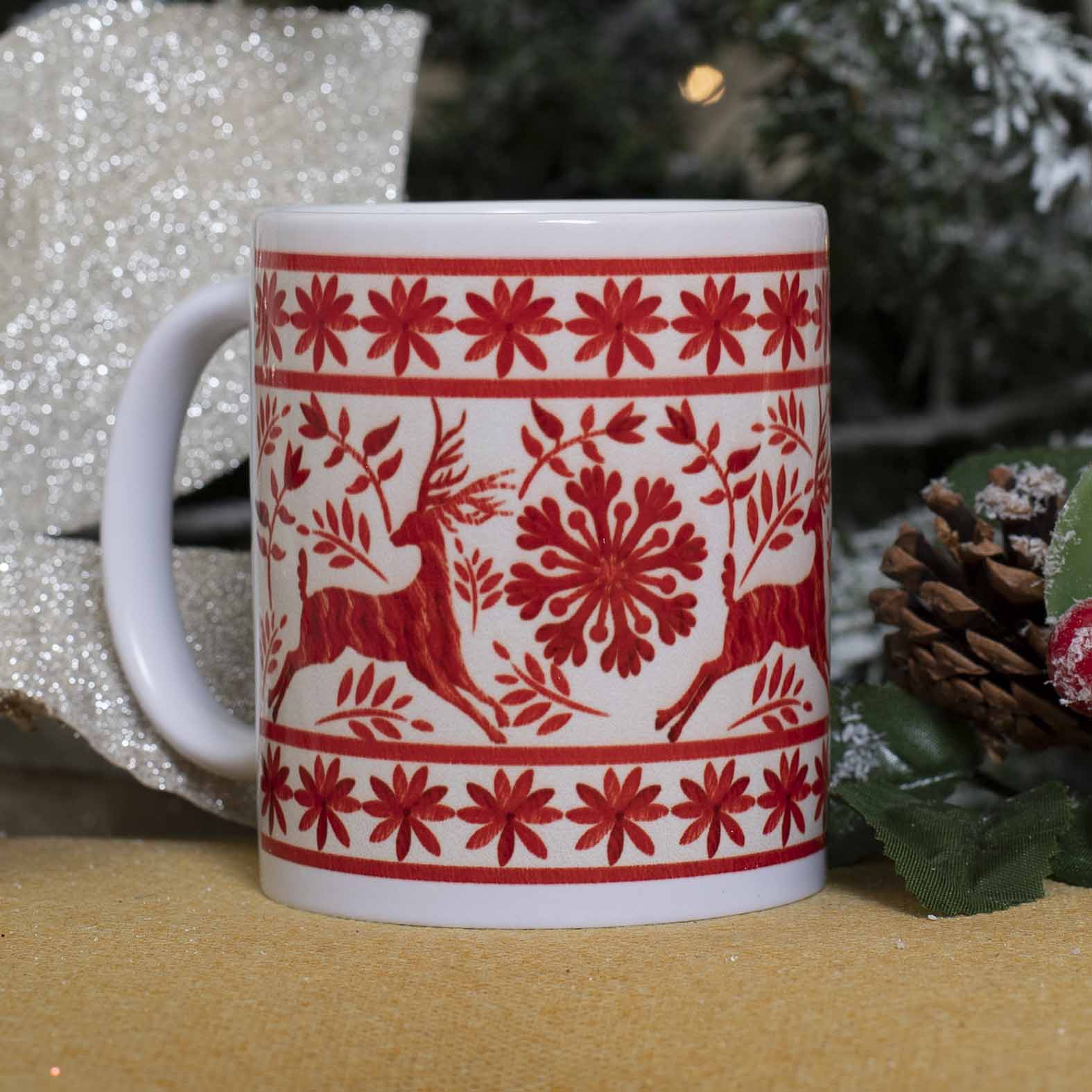 TAZA RENOS NAVIDEÑO