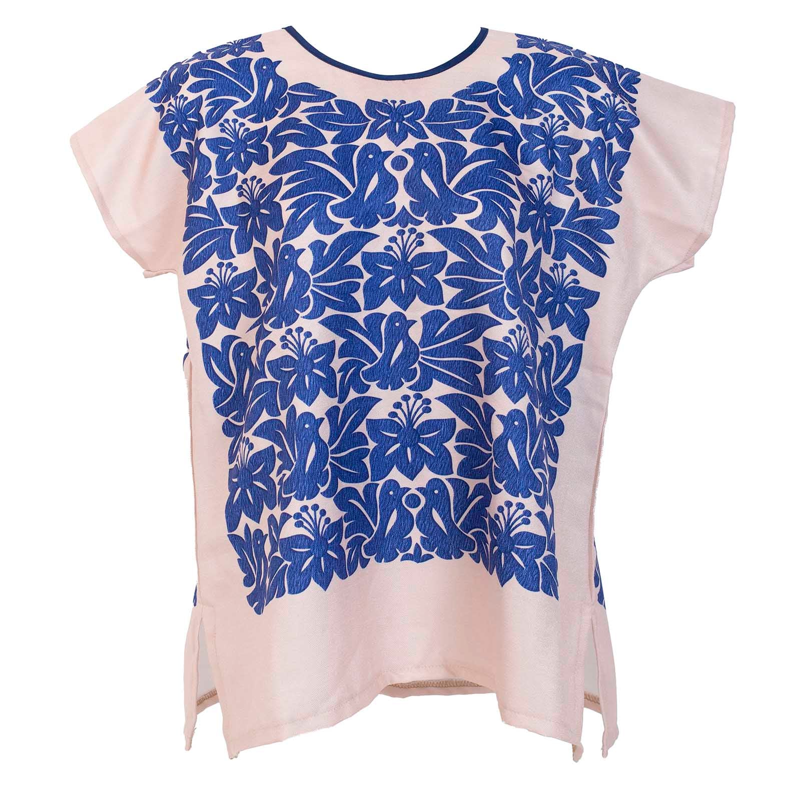 BLUSA HUIPIL LOLIS PALOMA AZUL F/BGE