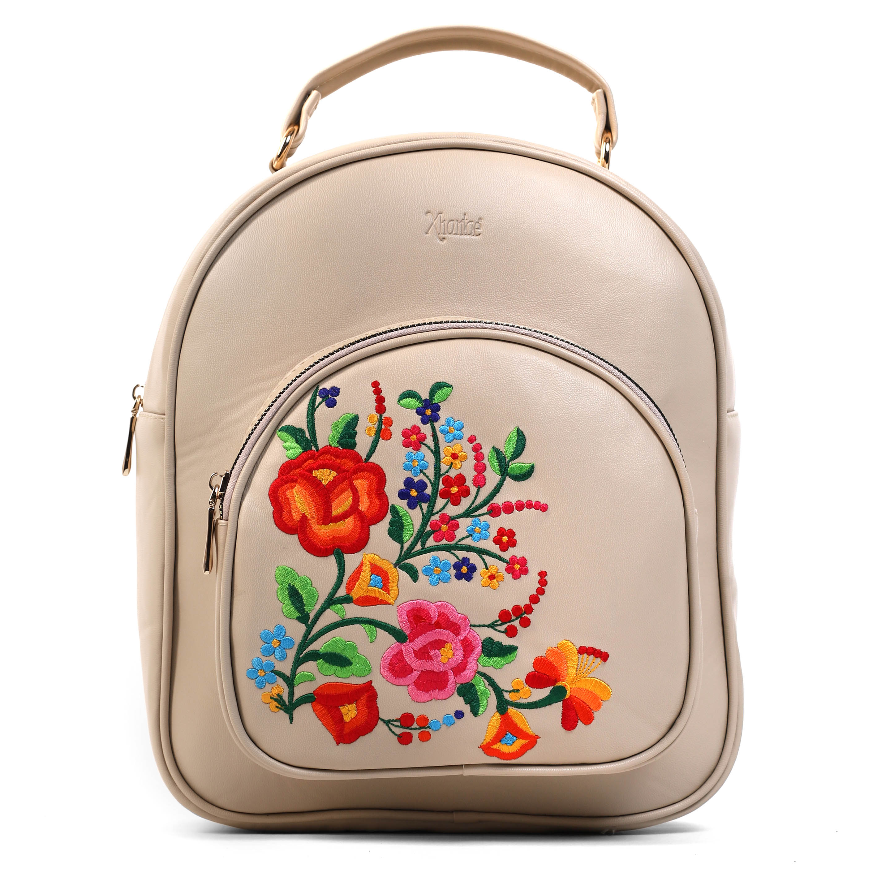 MOCHILA CORAL BORDADO VALLES FLORAL