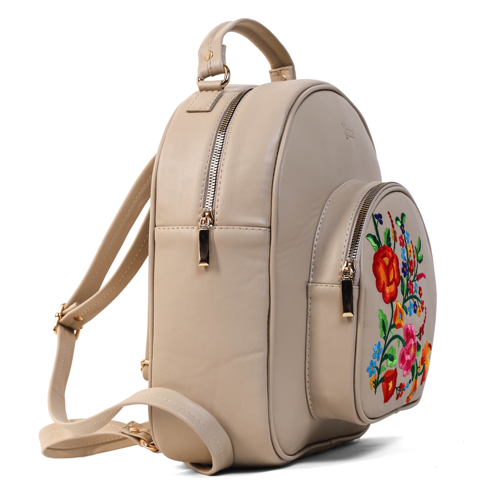 MOCHILA CORAL BORDADO VALLES FLORAL