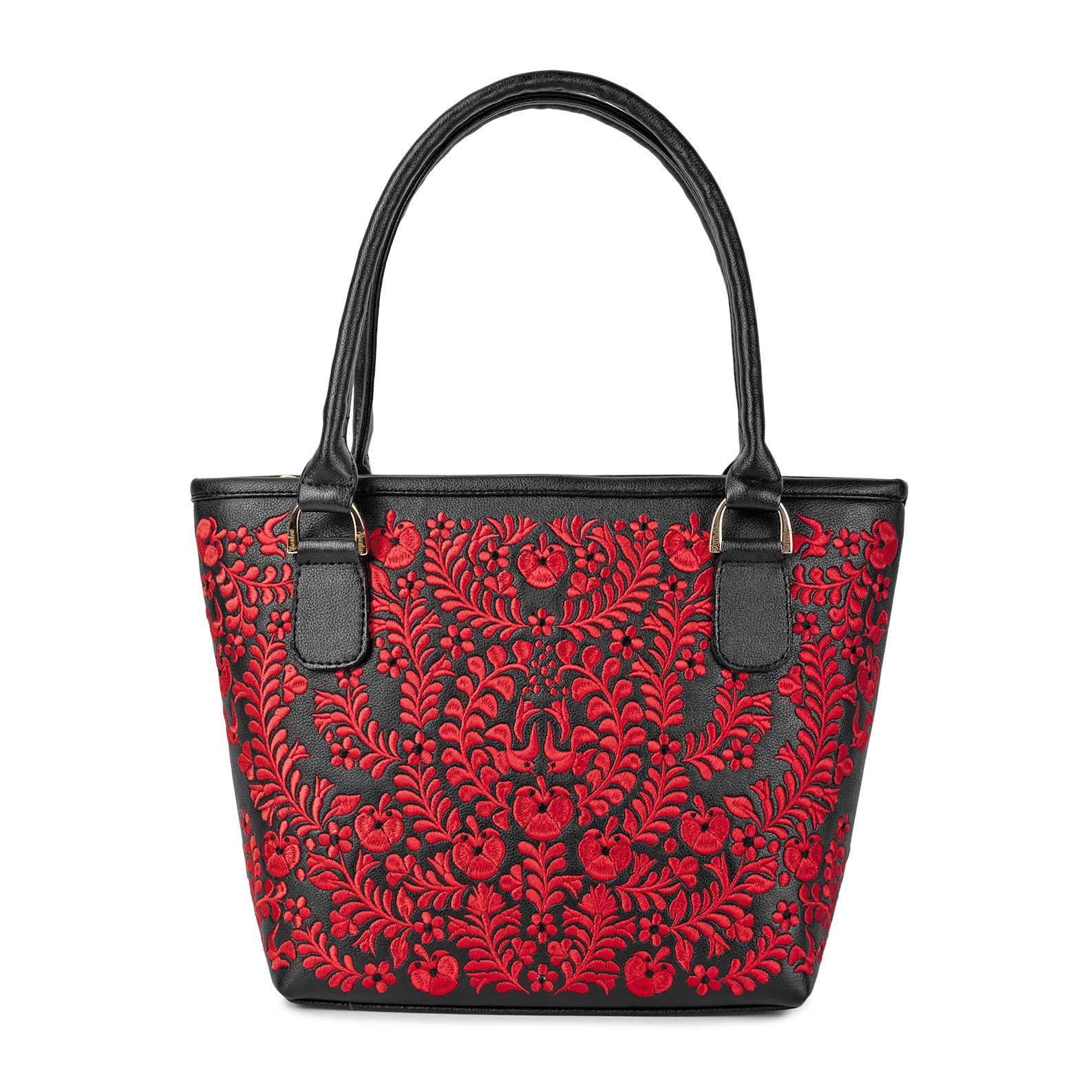 BOLSA JACKY BORDADO VALLES ROJO