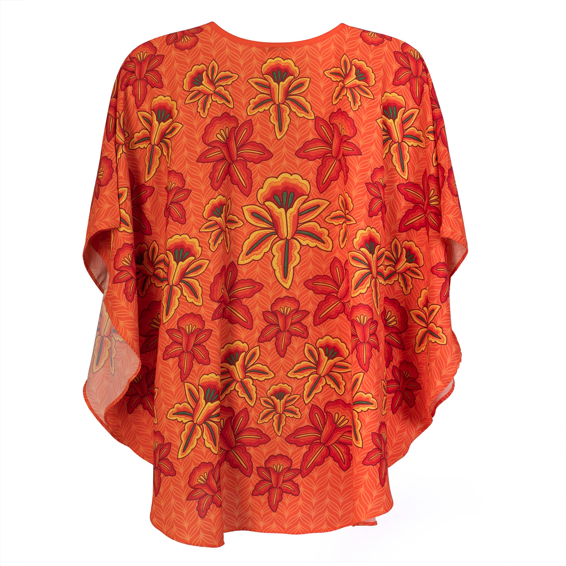 BLUSA ITZIA LIRIOS FONDO NARANJA